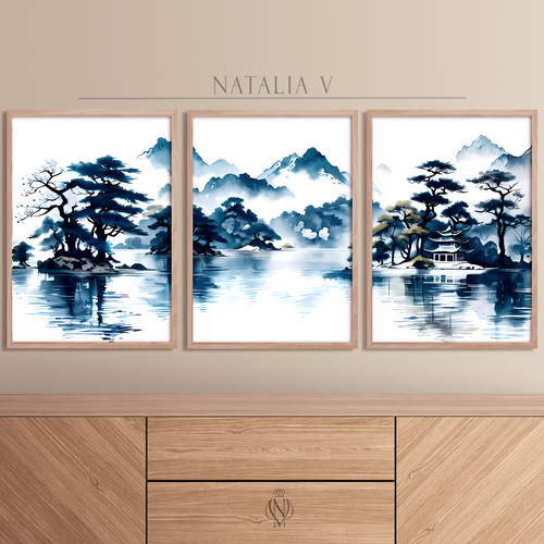 Постеры на бумаге без рамы, 3 штуки 30*42см