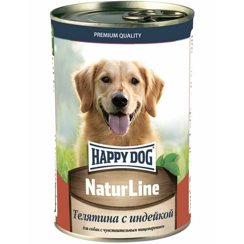 Nature Line мясной рацион для собак, телятина и индейка 410 г