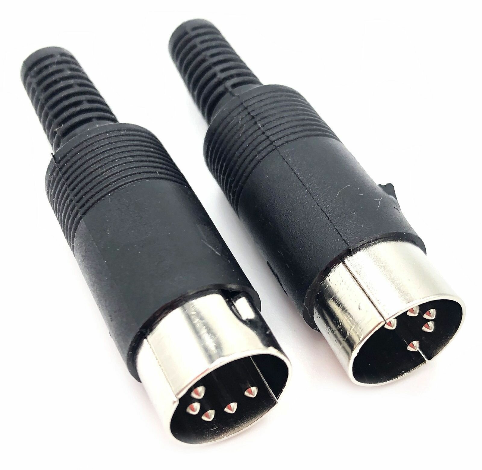 Разъем DIN 5 pin штекер пластик на кабель под пайку ( 2 штуки)