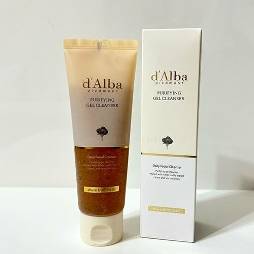 D’Alba Нежная гель пенка для лица с порошком скорлупы каштана (80мл) Purifying Gel Cleanser