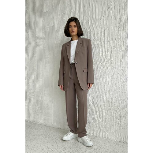 Пиджак EDGE, размер xs/s, коричневый пиджак patratskaya размер xs коричневый