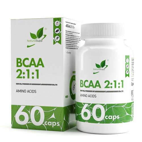 BCAA NaturalSupp BCAA 2:1:1, нейтральный, 60 шт.