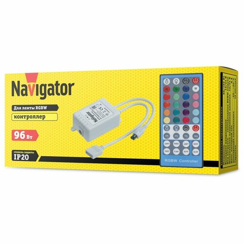 Контроллер Navigator 14 469 ND-CWRGB96IR-IP20-12V, цена за 1 шт. контроллер rgb для светодиодной ленты и модулей beeled bldcs 216 432wrf 12 24 w