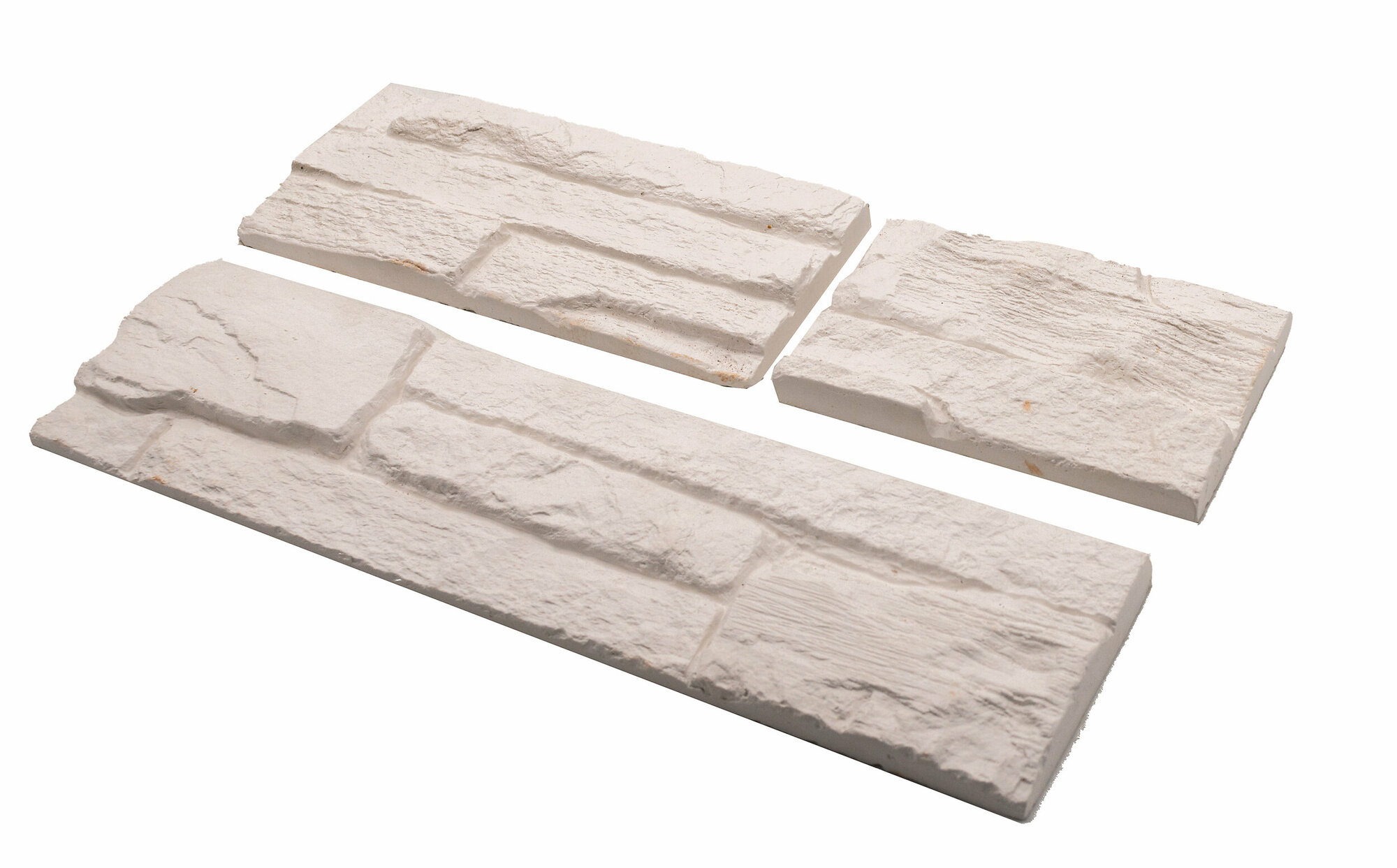 Декоративная гипсовая плитка White Hills Каскад Рейндж белый А230-00, в упак 0,39м2