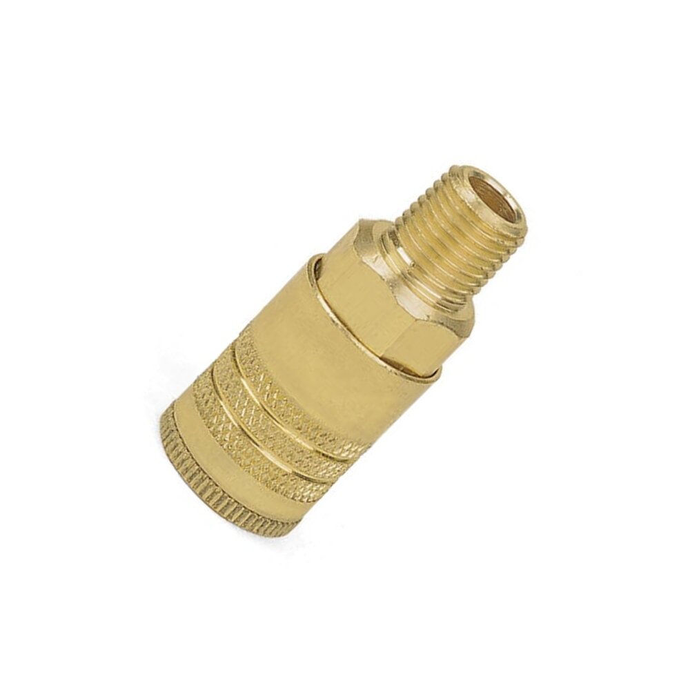 фото Штуцер-муфта для пневмо линий быстроразъемный латунный (мама) с наружной резьбой 1/4"-18 NPT AHC21PM