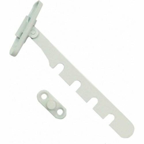 Ограничитель окна скобяной металл, белый 008400