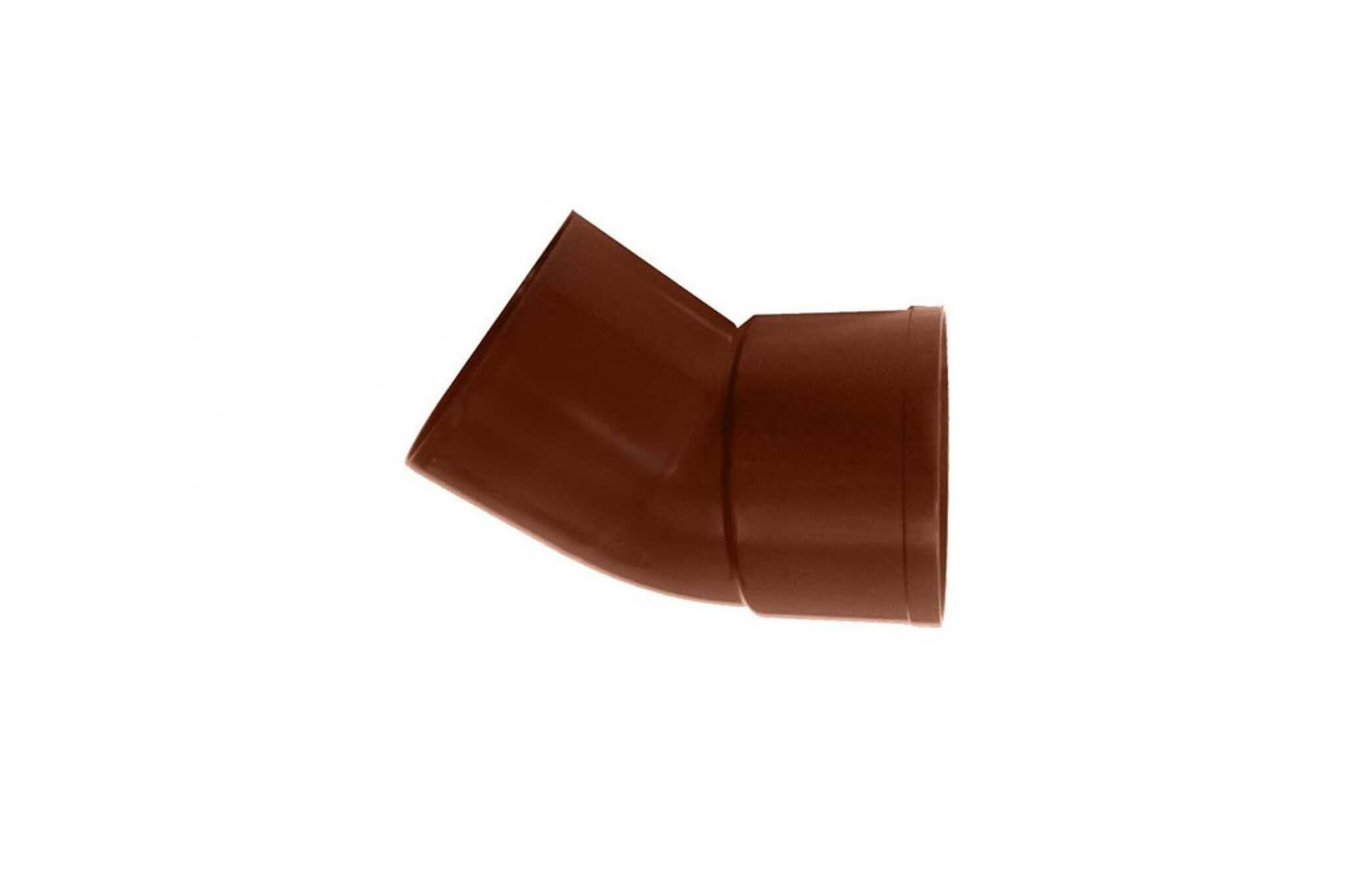 отвод водосточной трубы murol, цвет коричневый, 45° - фото №2