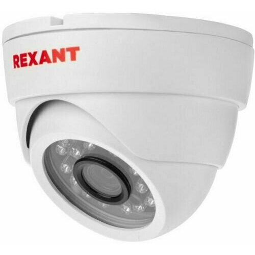 Видеокамера Rexant 45-0138 купольная AHD 20 Мп Full HD 1920x1080 1080P объектив 28 мм Ик до 30 м 387100₽