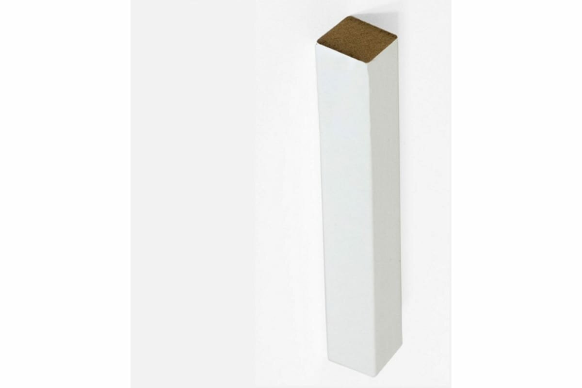 фото Соединитель для плинтуса МДФ GRACE Смартпрофайл Пеинт (6 шт, 18х18х122 мм, белый под покраску) УТ000024574