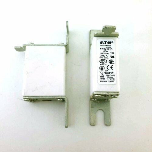 Предохранитель ножевой EATON BUSSMANN 170M1415 63A 690V предохранитель bussmann eaton 100let 100a 240v ar