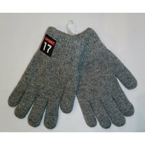 Перчатки, размер 8-10 лет, серый