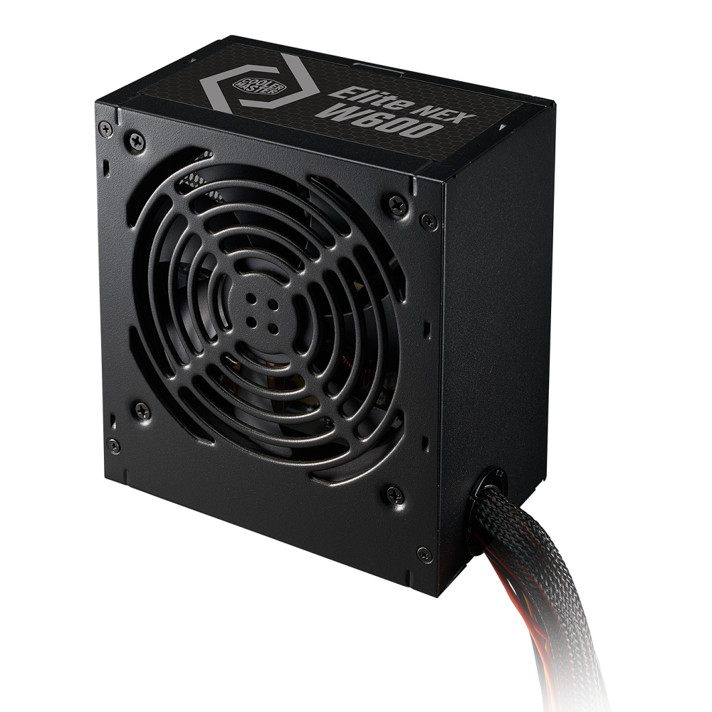 Блок питания Cooler Master 600 Ватт/ Elite NEX W600, 600W, ATX, 120mm, 5xSATA, 2xPCI-E(6+2), 3xMolex, APFC, 80+white, Bulk w/EU cord