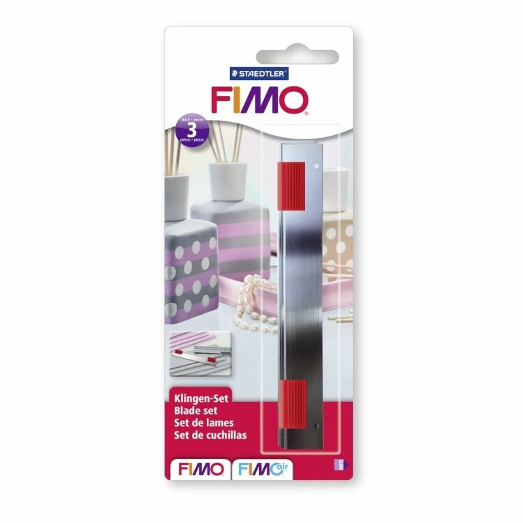 Комплект лезвий FIMO Нержавеющая сталь, 2 безопасных резиновых держателя, 3 шт
