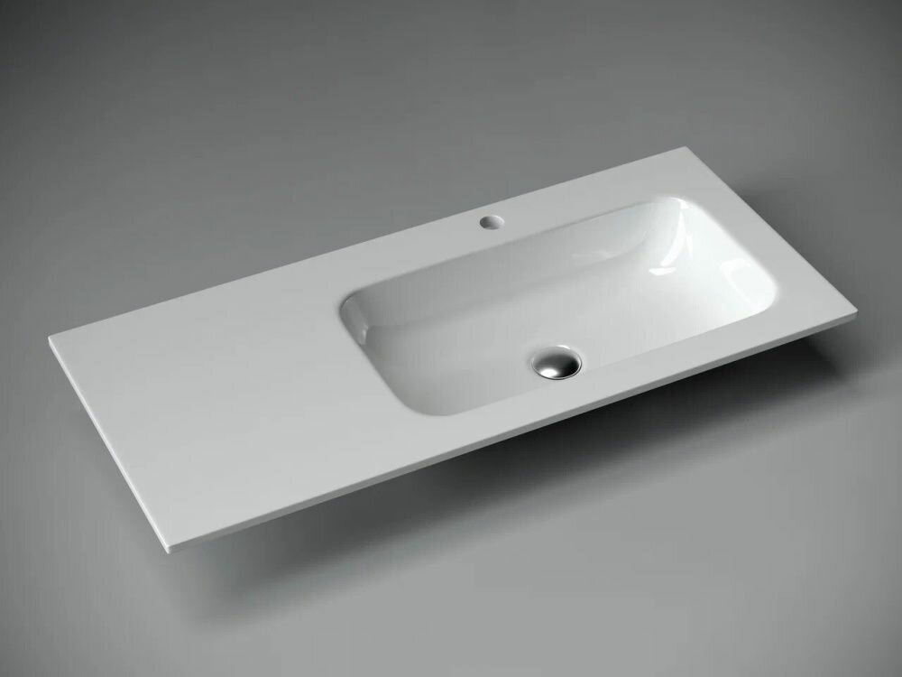 фото Раковина Ceramica Nova Element CN7015 102x47x15 белый