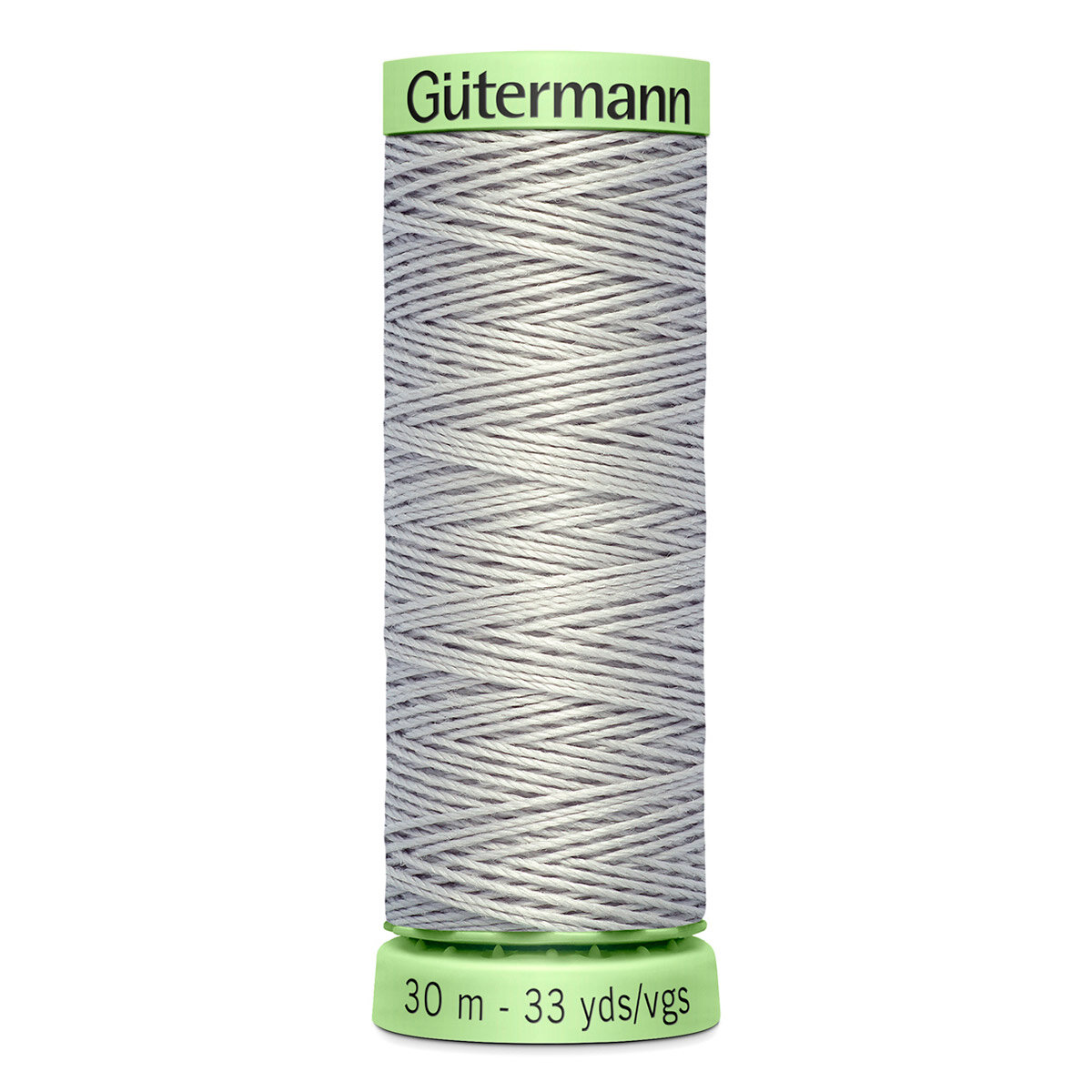 Нитки швейные Top Stitch 30/30 м для декоративной отстрочки, 100% полиэстер, Gutermann 744506 (038 светло-серый), 5 шт