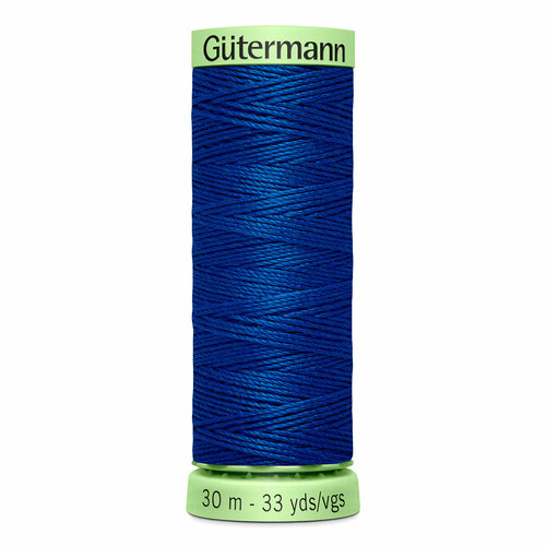 фото Нитки швейные top stitch 30/30 м для декоративной отстрочки, 100% полиэстер, gutermann 744506 (214 темно-лазурный), 5 шт