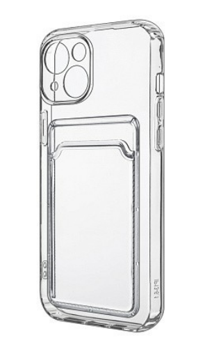 Чехол 3Glasses iPh 14, прозрачный, встроенный, защита от царапин — фото 1