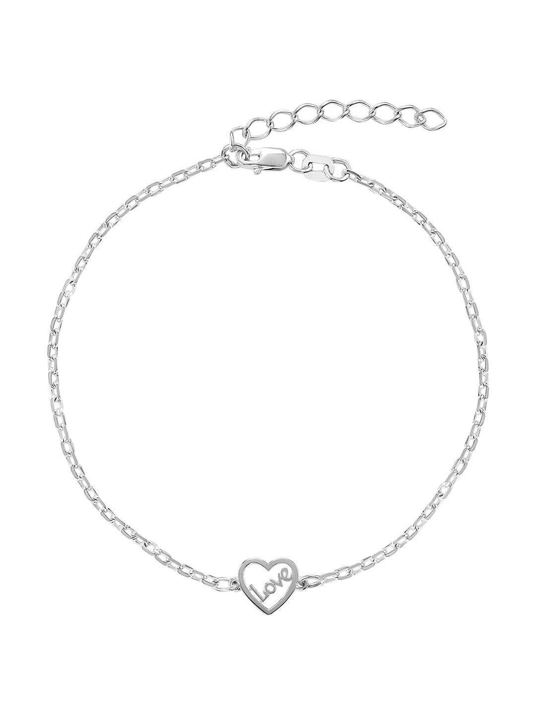 Браслет SILVER24 Сердце Love, серебро, 925 проба