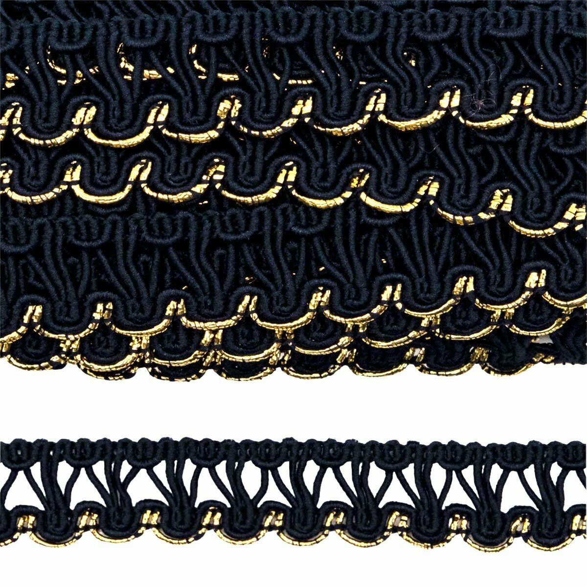 Тесьма вязаная отделочная Нудольская фабрика, С919, 15мм*10м (темно-синий)