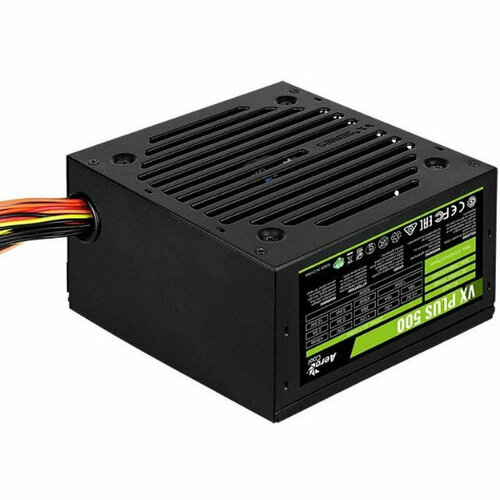 Блок питания Aerocool VX-500 PLUS (500W , ATX v2.3 , Fan 12cm , Retail) блок питания chieftec core 500w atx 12v 2 3 psu w 12cm fan 80 plus gold bbs 500s bulk