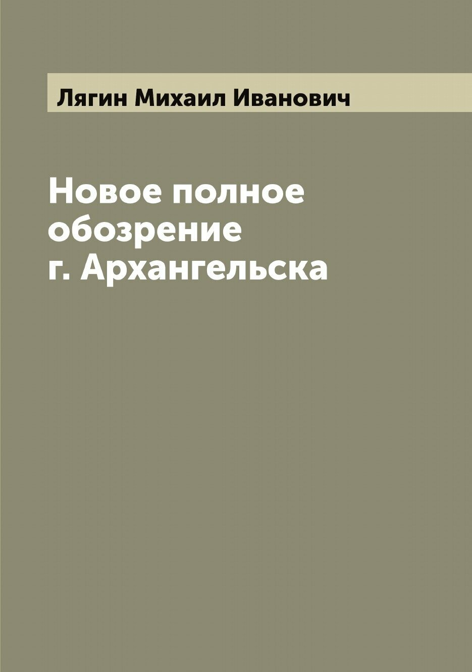 Книга Новое полное обозрение г. Архангельска - фото №1