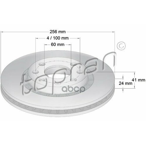 Диск Тормозной (Замена Для Hp-200932755) topran арт. 200932001