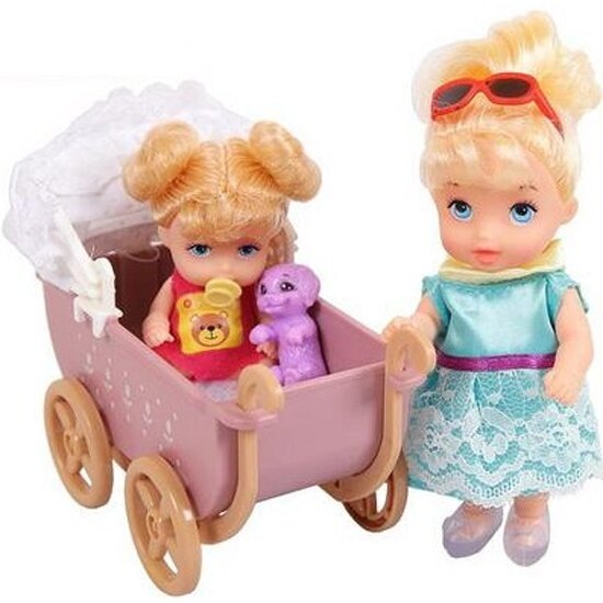 Игровой набор Abtoys A565 Baby Ardana На прогулке, с коляской