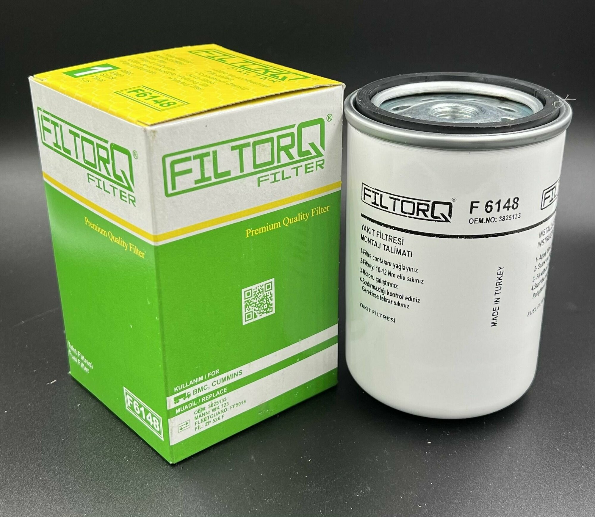 Фильтр топливный FILTORQ F6148 аналог WK723/6, WK727, WK723/1, WK723, WK731, WK723/3