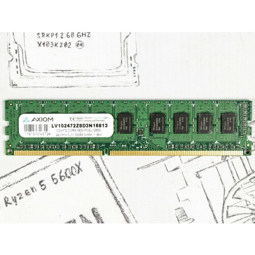 Оперативная память DIMM DDR3 8Gb 1600Mhz CL11 ECC Axiom 102472Z8D3N16813 233000₽