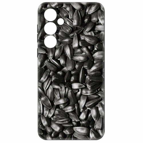 Чехол-накладка Krutoff Soft Case Семечки для Samsung Galaxy S23 FE черный чехол накладка krutoff soft case цветок для samsung galaxy s23 fe черный