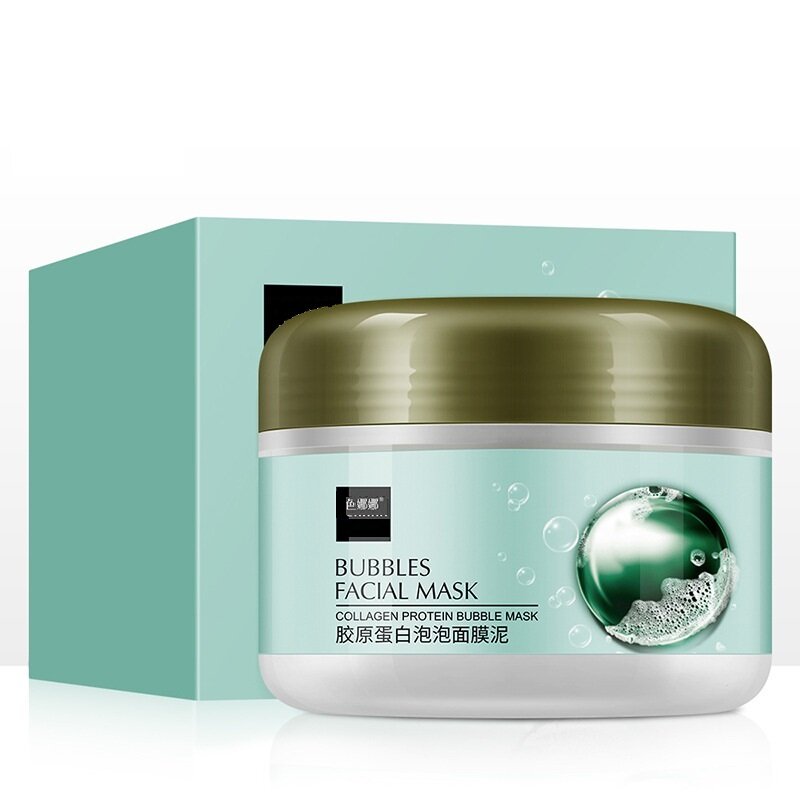 SENANA Bubbles Facial Mask Очищающая пузырьковая маска с коллагеном и вулканической глиной, 100 г, 100 мл