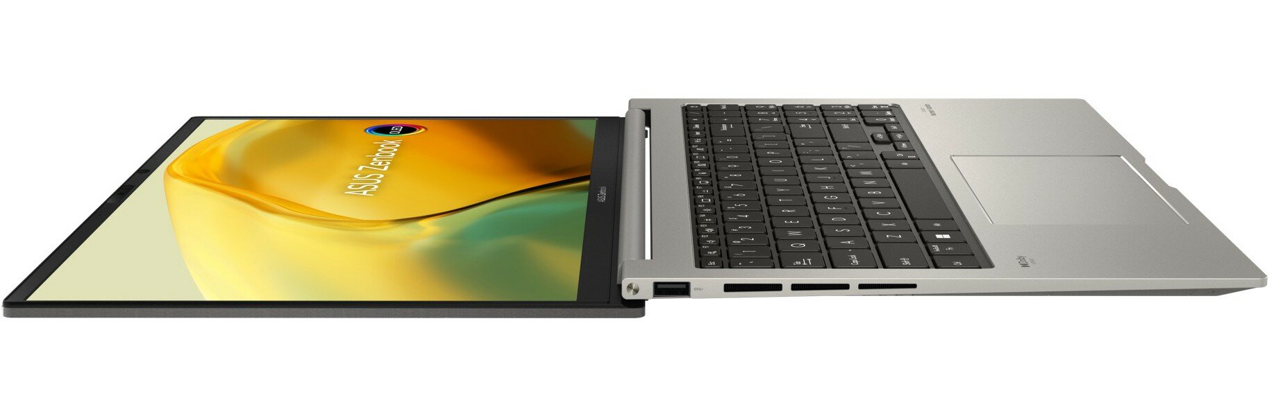 Ноутбук Asus Zenbook UM3504DA-MA197, 15.6", OLED, AMD Ryzen 5 7535U, LPDDR5 16ГБ, SSD 512ГБ, AMD Radeon, серый (90nb1163-m007b0)