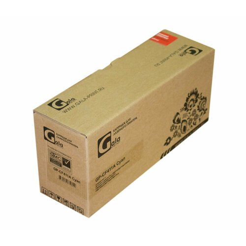 Картридж CF411A для HP LaserJet M377dw, M477fdn, M477fnw, M452nw 2300 стр. GalaPrint голубой cf411a nn cf411a noname совместимый голубой тонер картридж для hp color laserjet pro m452 477 2 3