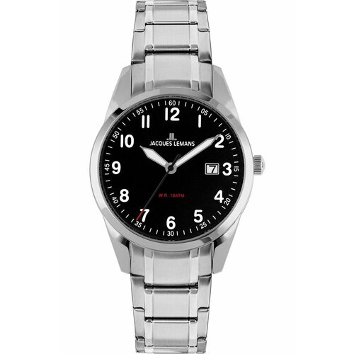 Наручные часы JACQUES LEMANS Sport, серебряный, черный 1 2092d наручные часы jacques lemans