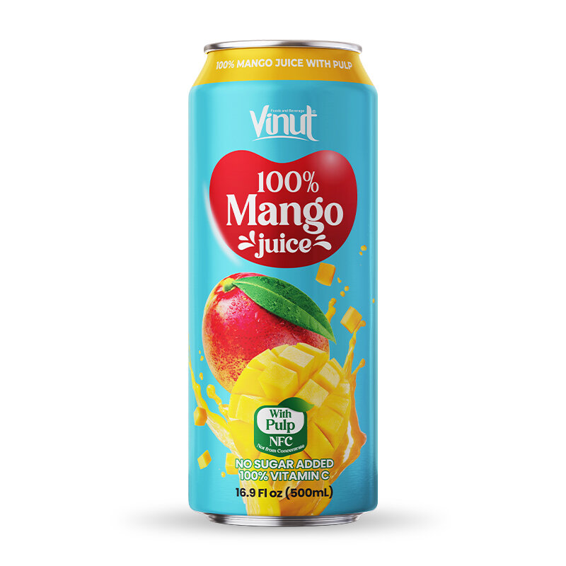 VINUT 100% MANGO with PULP (Манго с Мякотью) 0,5л 6шт