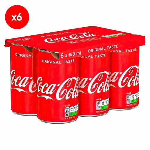 Газированный напиток Coca-Cola Original Classic (Италия), 150 мл (6 шт)