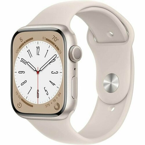 Умные часы Apple Watch Series 8 45mm Aluminium with Sport Band Сияющая звезда 4298000₽