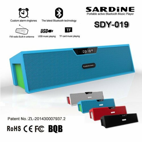 Портативная колонка sardine SDY-019 с FM радио Bluetooth 219000₽