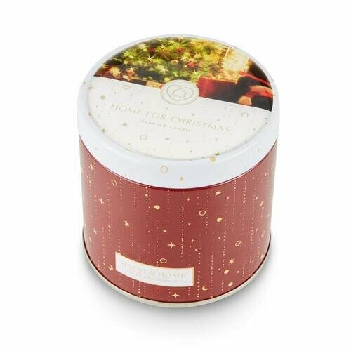 Свеча Heart&Home в металлической банке Home for Christmas, 125 гр