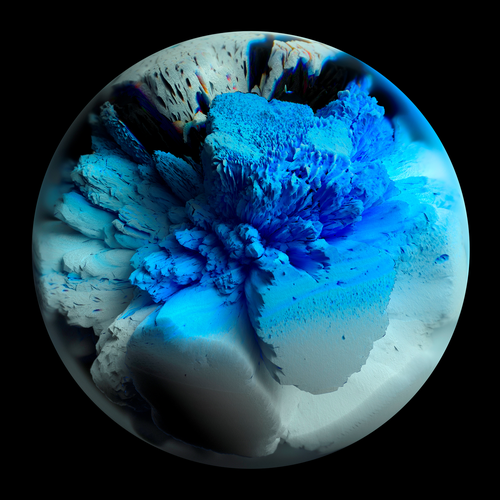 Картина на стекле «Космо» 40x40 см цвет голубой