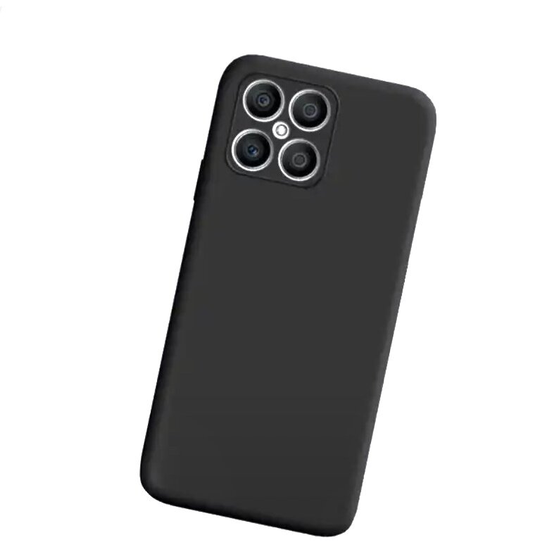 Чехол матовый для Huawei Honor X8, черный — фото 1