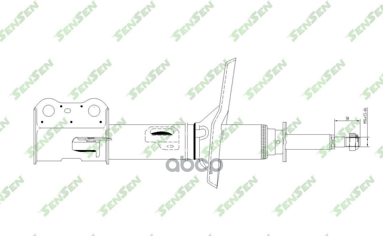 Амортизатор Toyota Camry (_Cv2_,_Xv2_) 1996/08-2001/11 F / R Sensen арт. 42140664