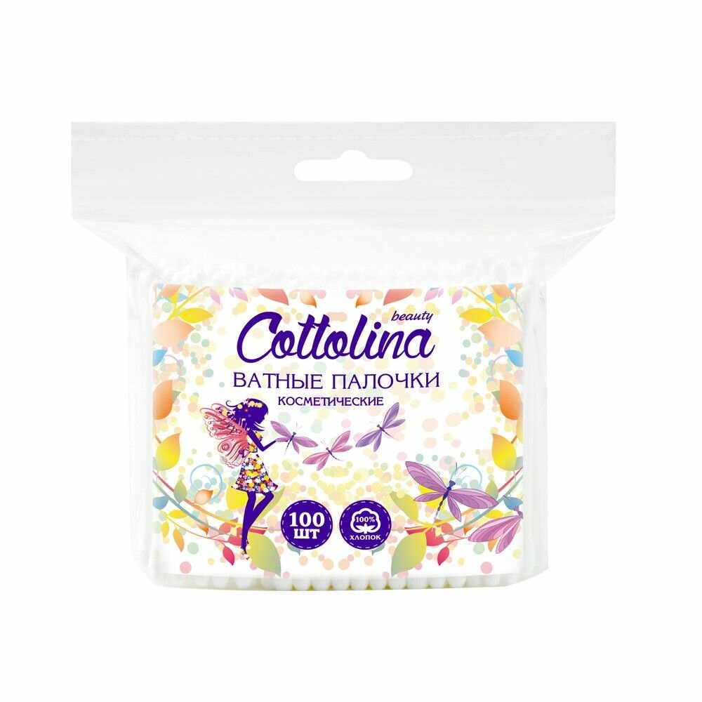 Изображение Котто (Cotto) Ватные палочки Cottolina пакет 100 шт
