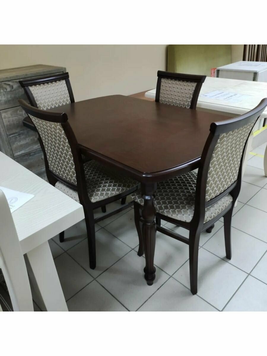 фото Стол обеденный кухонный из массива бука 1400Х900