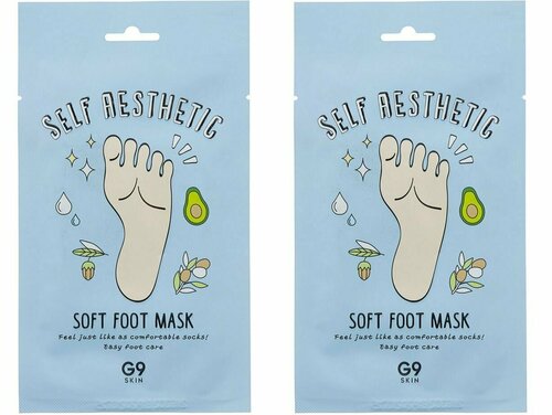 G9SKIN Маска-носочки для ног G9 Self Aesthetic Soft Foot Mask 12мл - 2 штуки