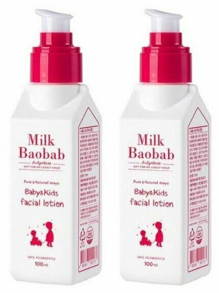 Milk Baobab, Детский лосьон для лица Baby&Kids Facial Lotion, 100 мл, 2 шт