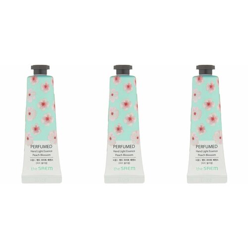 THE SAEM Крем-эссенция для рук парфюмированный Perfumed Hand Light Essence Peach Blossom 30мл - 3 штуки крем эссенция для рук perfumed hand light essence peach blossom 30мл