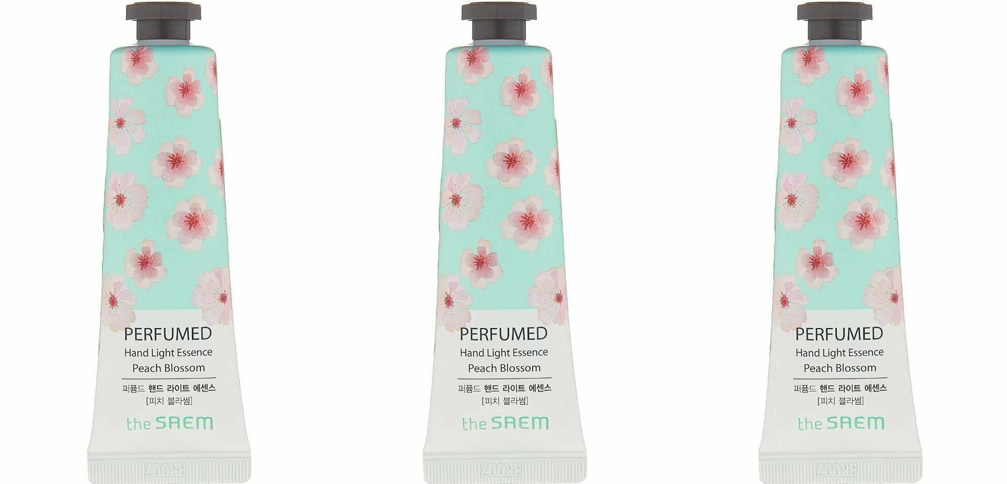 THE SAEM Крем-эссенция для рук парфюмированный Perfumed Hand Light Essence Peach Blossom 30мл - 3 штуки