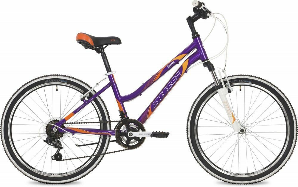 Горный подростковый Велосипед Stinger 24" Laguna MICROSHIFT, Алюминий 12" фиолетовы