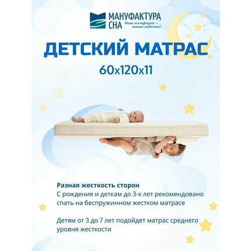 Матрас для детской кроватки 60х120 (кокосовая койра)